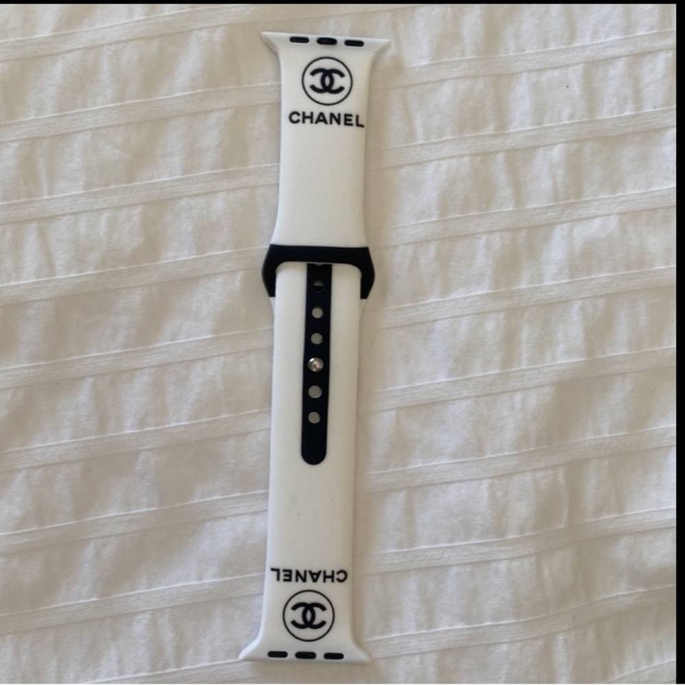 COPY - Luxury CC silicone Apple Watch band 42/44/45mm
